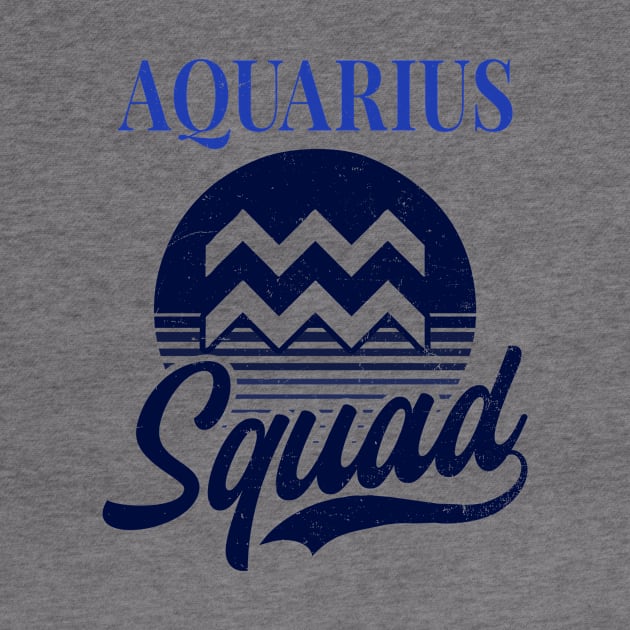 Aquarius Zodiac Shirt | Vintage Retro Squad by Gawkclothing